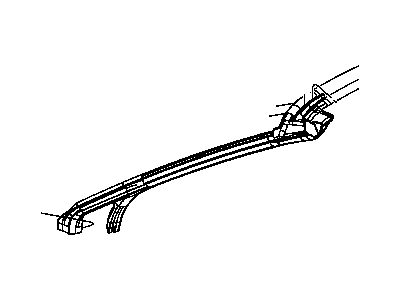 Mopar 4389633AC Weatherstrip Header And A Pillar
