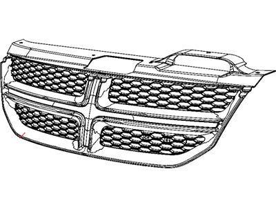 Mopar 5NB56TZZAA Grille Mopar 5NB56TZZAA Grille