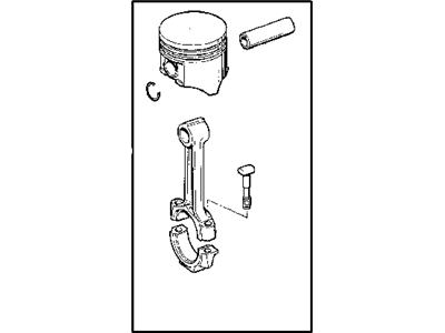 Dodge 4593589AA PISTON PIN AND ROD