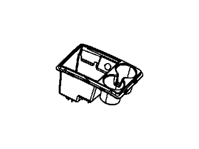 Mopar 1SQ48DX9AA Cupholder Console Cupholder With Console Box