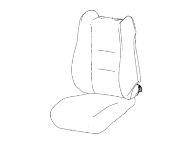 Dodge 6VJ83DX9AA COVER Front Seat Back