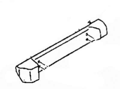 Jeep 55175106AB BRACKET LICENSE Mounting