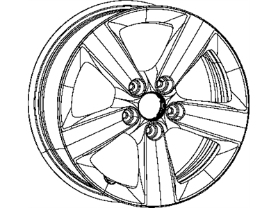 Dodge 5RR36GSAAA WHEEL Aluminum