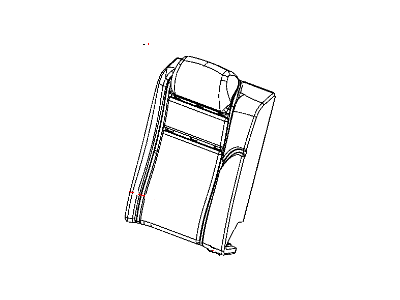 1HL201J3AA Mopar Cover Rear Seat Back 40 % Side Illustration 1 of 1