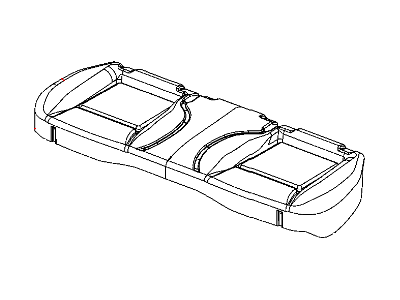 1HL211J3AA Mopar Cover Rear Seat Cushion Illustration 1 of 1