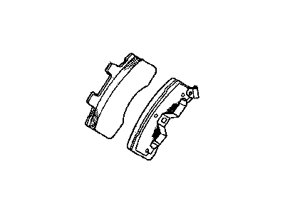 1998 Dodge Ram 1500 Brake Pad - 4874866AB