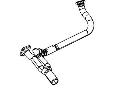Jeep 68085142AC PIPE AND CONVERTER Exhaust