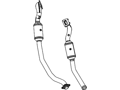 Jeep 68036556AF PIPE AND CONVERTER Exhaust To Manifold