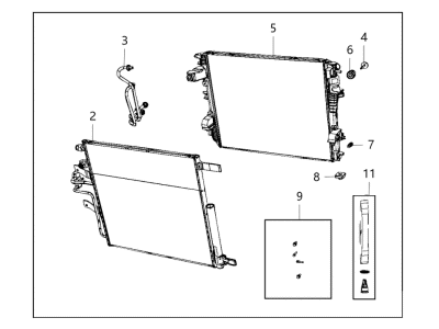 Mopar 68268593AD Cooling Module