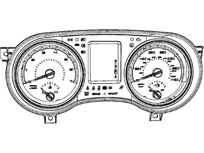 Mopar 56054732AC Cluster Instrument Panel