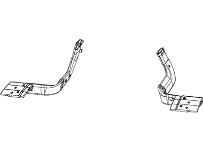 Mopar 5058422AA Duct Air To Rear Seat