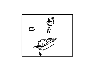 Chrysler MR162485 License Lamp