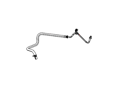 Jeep 52124635AG HOSE Power Steering Return Metal Line, Gear to Reservoir