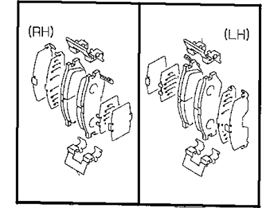 1999 Chrysler Sebring Brake Pad - MR205143