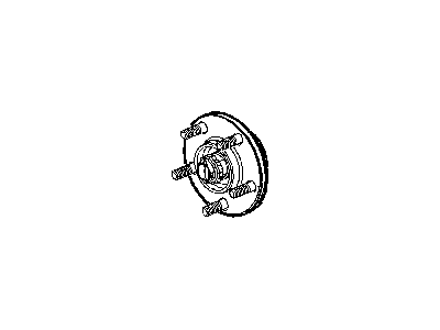 Chrysler 4880208AB HUB AND BEARING Brake