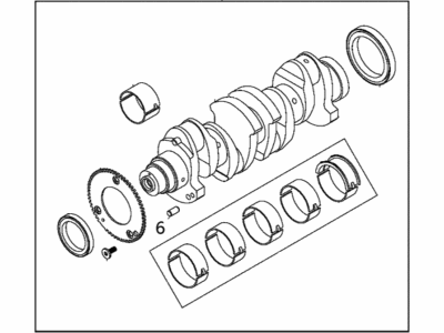 Ram Crankshaft - 68186996AA
