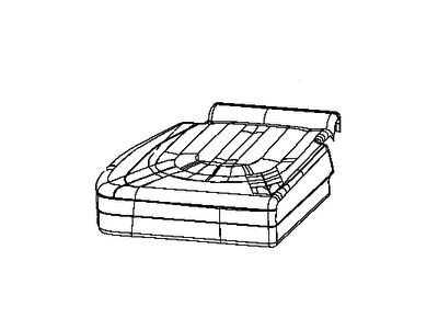 Mopar 6ED33LA3AB Cover Rear Seat Cushion 3RD Row