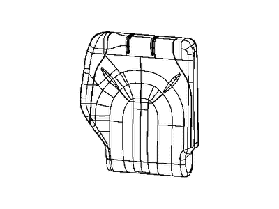 Mopar 6ED17LA3AA Cover Rear Seat Back 3RD Row