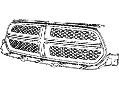 Dodge 57010709AG GRILLE Radiator