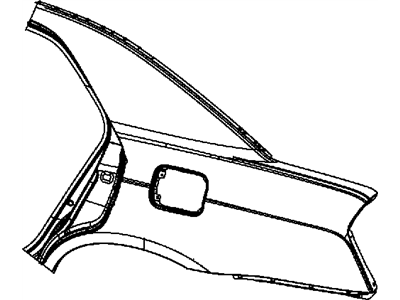 Chrysler 68127974AA PANEL Body Side Aperture Outer Rear