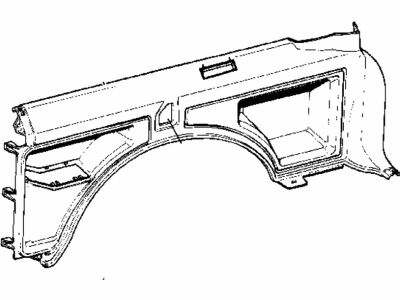 Mopar 5EG04RC3AE Quarter Trim, Mist Gray