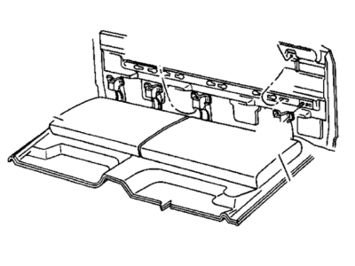 Mopar JS30PB7 Cushion, W/Spring, Frame, Pad And Cover, Rear JS30PB7 Mopar Cushion, W/Spring, Frame, Pad And Cover, Rear Illustration 1 of 1