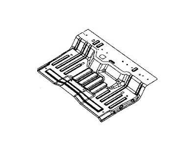 68276375AC Mopar Pan Rear Floor Illustration 1 of 1