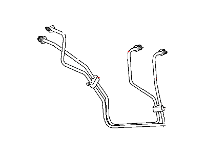 Mopar 52013176AH Tube Brake Master Cylinder To Rear Wheel Anti-Lock Secondary