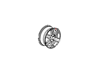 Chrysler 4766500AA WHEEL Aluminum
