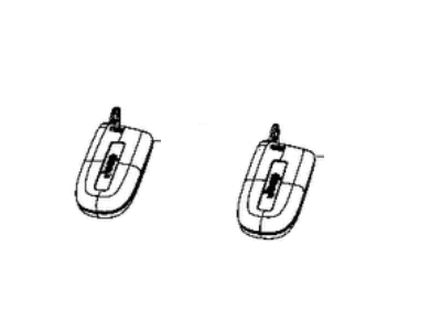 Dodge 68375133AA TRANSMITTER Integrated Key FOB