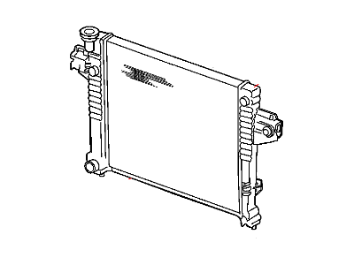 Jeep 52079747AB RADIATOR Engine Cooling