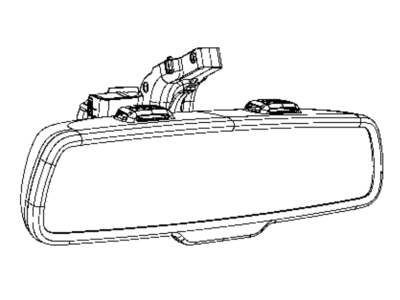 Dodge 68324966AA MIRROR Inside Rear View