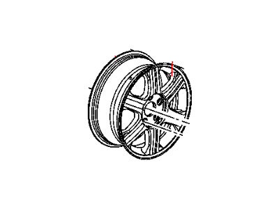 Mopar 4880229AA Wheel Aluminum Mopar 4880229AA Wheel Aluminum