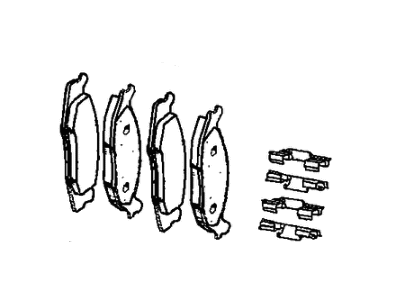 Jeep 2AMV3370AA PAD KIT Front Disc Brake