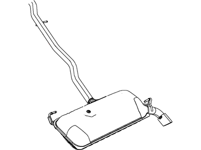 Jeep 68142882AE MUFFLER AND RESONATOR Exhaust