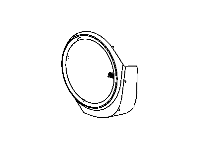 Mopar 1AH41DKAAA Grille Speaker 1AH41DKAAA Mopar Grille Speaker Illustration 1 of 1