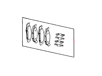 Jeep 68052370AE PAD KIT Front Disc Brake