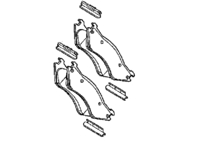 Mopar BHKH5691 Pad Kit Front Disc Brake, Rear BHKH5691 Mopar Pad Kit Front Disc Brake, Rear Illustration 1 of 1