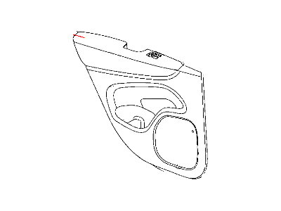 Jeep 6FP52LS5AA ARMREST Rear Door Trim