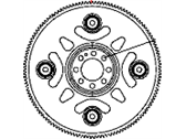 Dodge Caliber Flywheel - 53010352AC Flywheel