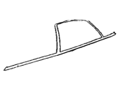 Dodge Stratus Door Moldings - 4630793 Belt Weatherstrip, Front