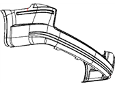 Dodge Grand Caravan Bumper Cover - 68048158AE Fascia - Rear