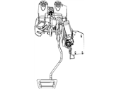 Dodge Grand Caravan Brake Pedal - 4721923AD Pedal Assembly