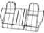 Mopar 1WB19JA6AA Cover Rear Seat Back Left