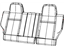 Mopar 1RS38XDVAB Cover Rear Seat Back Right Mopar 1RS38XDVAB Cover Rear Seat Back Right