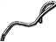 Mopar 68141384AA Weatherstrip Wheelhouse Front