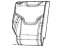 Mopar 6RU04LA8AA Cover Rear Seat Back 2ND Row Right