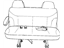 Mopar 1HH381J3AA Headrest Second Row, Rear