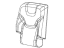 Mopar 6QB32HL1AA Cover Rear Seat Back Right Mopar 6QB32HL1AA Cover Rear Seat Back Right