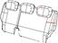Mopar 5SQ81DX9AA Cover Rear Seat Back